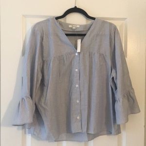 Madewell bell sleeved blouse